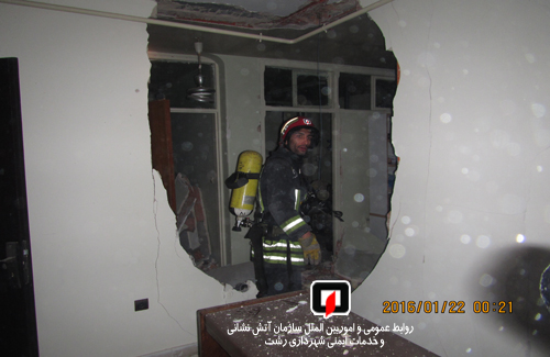 انفجار مهیب گاز در خیابان مطهری رشت! + تصاویر