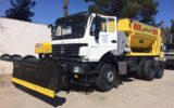تجهیز ماشین آلات سنگین شهرداری به تیغه های جدید برف روبی