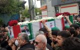 بدرقه بارانی شهید مدافع امنیت «مجید یوسفی» در آستانه اشرفیه
