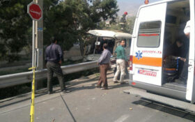 واژگونی خونبار اتوبوس مسافربری در تهران/ ۱۷ خانم مجروح شدند+ تصاویر