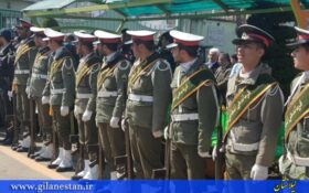 گزارش تصویری مراسم تشییع فرمانده پلیس راه چابکسر با حضور مسئولین گیلان
