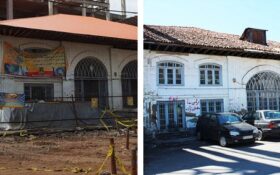 تخریب سقف تاریخی مسجد حاج سمیع رشت به بهانه بازآفرینی!