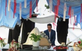 یک زوج ماسالی مراسم عقدشان را در مزار شهدای گمنام برگزار کردند + تصاویر