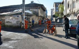گزارش تصویری هفتمین مرحله پاکسازی محلات منطقه دو رشت