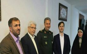 دیدار اعضای شورای اسلامی شهر رشت با فرمانده لشکر عملیاتی ۱۶ قدس گیلان
