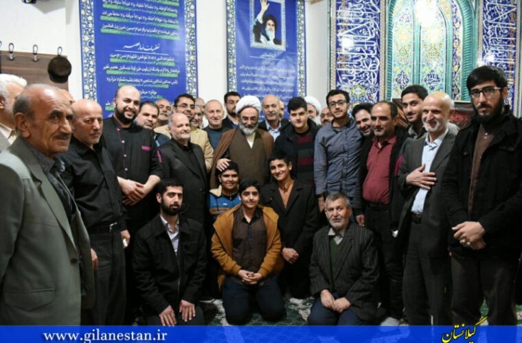 حضور امام جمعه رشت در مسجد امیرالمومنین(ع) پاسکیاب – حافظ آباد + تصاویر