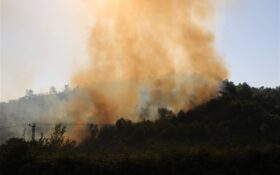 آتش‌سوزی باغات لنگرود به مناطق جنگلی سرایت نکرد