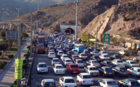 ترافیک سنگین در محورهای خروجی استان گیلان