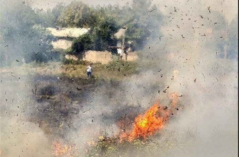 محیط زیست با عاملان سوزاندن کاه در مزارع گیلان برخورد می‌کند