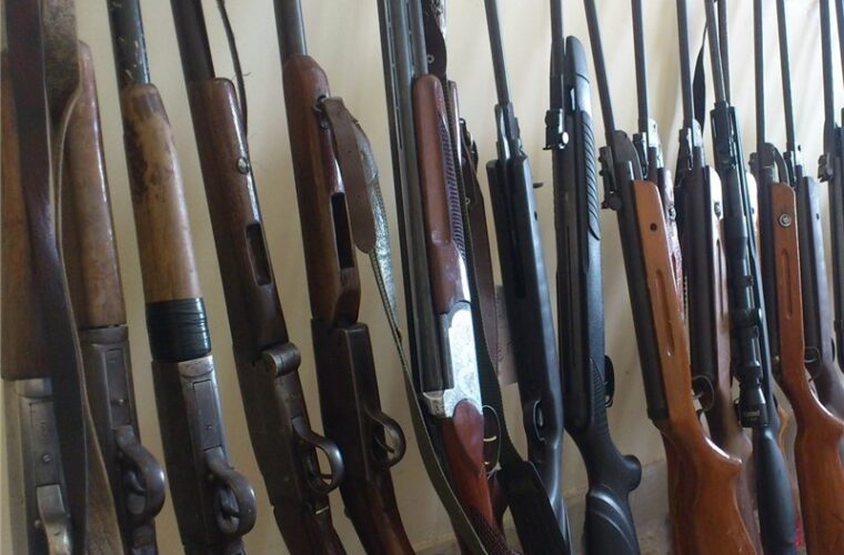 ۴۰ قبضه سلاح شکاری غیرمجاز در گیلان کشف و ضبط شد