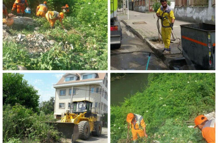 گزارش تصویری حوزه مدیریت خدمات شهری از هفته سیزدهم طرح پاکسازی هفتگی محلات شهر رشت