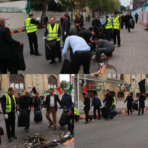 پاکسازی محلات شهر لاهیجان از زباله خشک توسط فرماندار و شهردار لاهیجان+ تصاویر