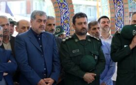 گزارش تصویری افتتاح گلزار شهدای گمنام لاهیجان با حضور سردار باقر زاده