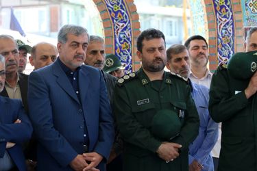گزارش تصویری افتتاح گلزار شهدای گمنام لاهیجان با حضور سردار باقر زاده