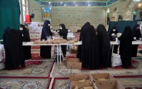 مشارکت هیئت‌های مذهبی در تهیه و توزیع بسته‌های خوراکی در بیمارستان‌های گیلان؛ جهاد ادامه دارد
