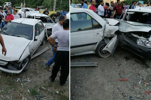 تصادف در محور رستم آباد- امامزاده هاشم ۶ کشته و مصدوم برجای گذاشت