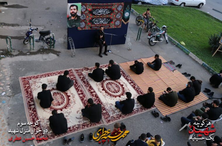 گزارش تصویری/ حسینیه سیار هیئت شهدای گمنام در کوچه پس کوچه‌های رشت