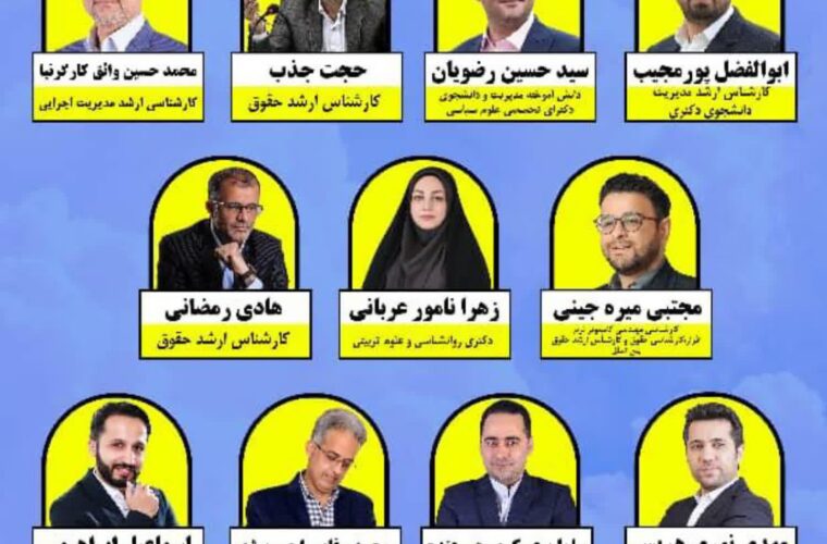 انتشار زودهنگام لیست انتخاباتی مجمع یاران انقلاب برای شورای شهر رشت