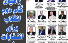 لیست نهایی راهیان گام دوم انقلاب برای انتخابات شورای رشت + اسامی