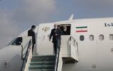 رئیس مجلس شورای اسلامی وارد فرودگاه سردارجنگل رشت شد