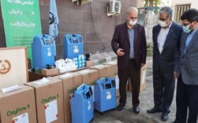 اهدای تجهیزات پزشکی بانک قرض‌الحسنه مهر ایران به بیمارستان‌های گیلان