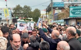 مراسم تشییع پیکر مطهر شهید مدافع امنیت حمید پورنوروز
