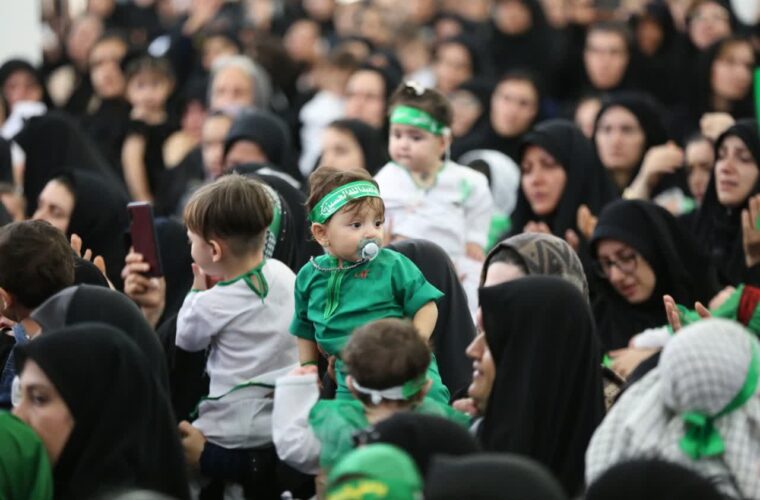همایش بزرگ شیرخوارگان حسینی در مصلی رشت برگزار شد+ گزارش تصویری