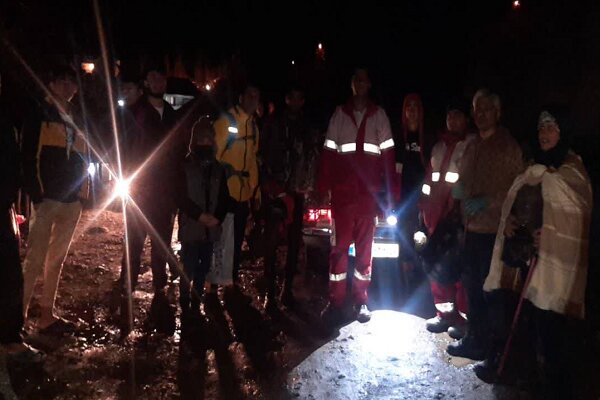 نجات ۹ فرد گمشده در ارتفاعات آستارا