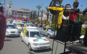 رژه خودرویی مردم رشت در حمایت از اقدام نظامی کشورمان علیه رژیم صهیونیستی