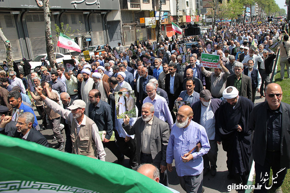 گزارش تصویری/ تظاهرات مردم رشت علیه جنایات رژیم خبیث صهیونیستی و حمایت از پاسخ کوبنده ایران