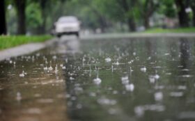 ۸۳ میلیمتر باران ظرف کمتر از ۲۴ ساعت در رشت بارید
