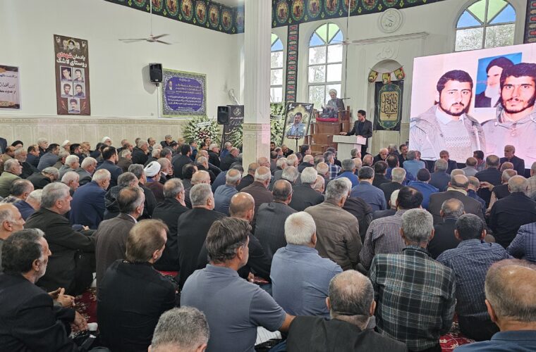 مراسم ختم جانباز دفاع مقدس مرحوم حاج حسین رضاپور در لشت‌نشاء