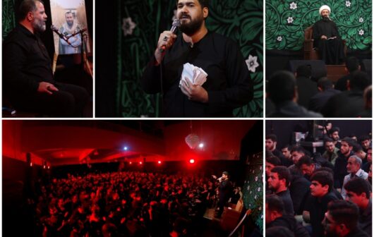 گزارش تصویری/ مراسم ایام فاطمیه در رشت با مداحی محمدرضا بذری و حسن عطایی