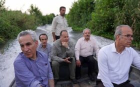 بازدید میدانی معاون محیط زیست کشور از پاسگاه های محیط بانی تالاب انزلی