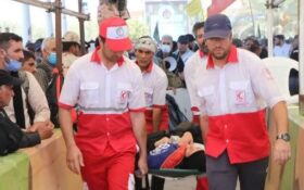 ۲۶ هزار زائر اربعین از خدمات هلالاحمر گیلان در نجفاشرف بهرهمند شدند ۲۶ هزار زائر اربعین از خدمات هلالاحمر گیلان در نجفاشرف بهرهمند شدند