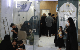 خدمت بیوقفه درمانگاه شهیده نبوینیا گیلان به بیش از ۲ هزار زائر در کربلا خدمت بیوقفه درمانگاه شهیده نبوینیا گیلان به بیش از ۲ هزار زائر در کربلا