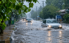هشدار برای گیلان در آستانه بارش‌های فردا