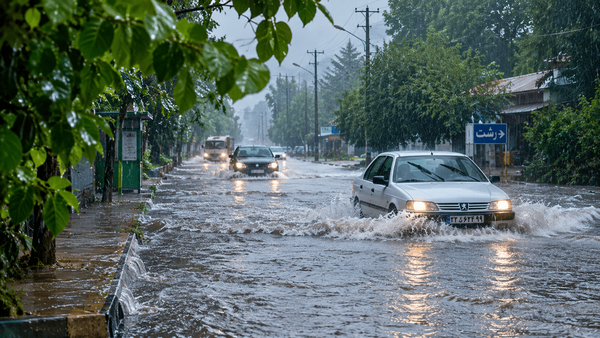 هشدار برای گیلان در آستانه بارش‌های فردا