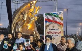 المان شهدای مدرسه شجره طیبه میناب در بندرانزلی رونمایی شد